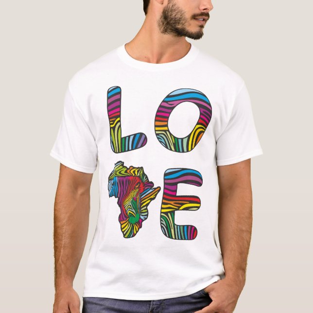 Camiseta Amor às zebras da África (Frente)