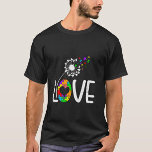 Camiseta Amor Autista Dandelion Autismo Dandelion Engraçado