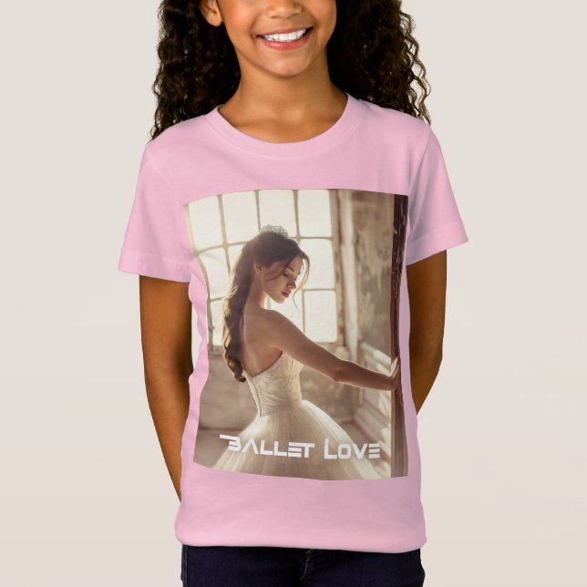 CAMISETA AMOR BALLET - BALLET & DANÇA (Frente)