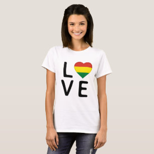 Camiseta Amor - Bandeira da Bolívia