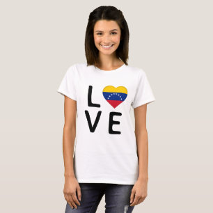 Camiseta Amor - Bandeira da Venezuela