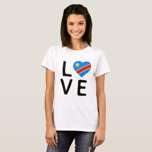 Camiseta Amor - Bandeira do Congo