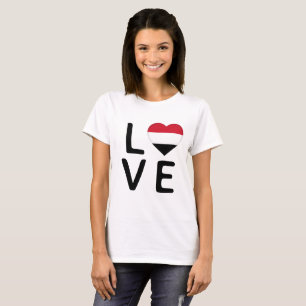 Camiseta Amor - Bandeira do Iêmen
