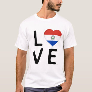 Camiseta Amor - Bandeira do Paraguai
