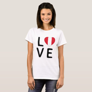 Camiseta Amor - Bandeira do Peru