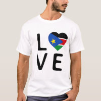 Amor - Bandeira do Sudão do Sul