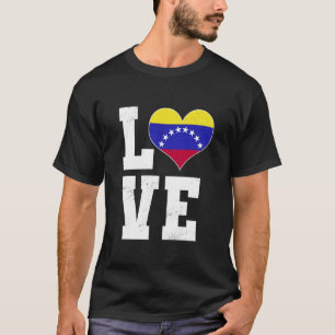 Camiseta Amor Bandeira Venezuela Orgulho Venezuelano