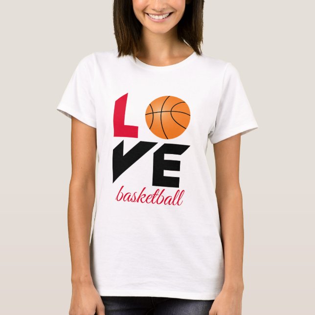 Camiseta Amor, basquete (Frente)