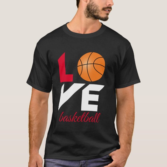 Camiseta Amor, basquete (Frente)