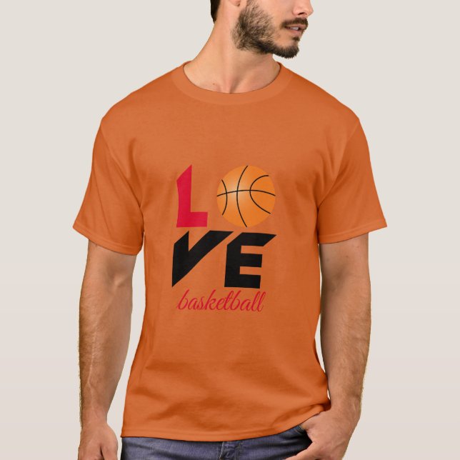 Camiseta Amor, basquete (Frente)