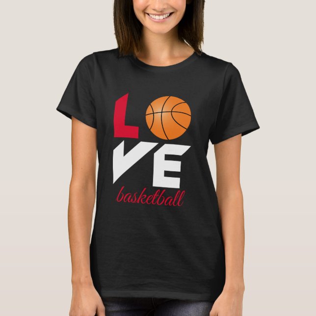 Camiseta Amor, basquete (Frente)