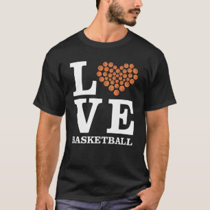 Camiseta Amor Basquete - Coração por Bolas