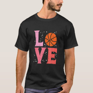 Camiseta Amor, Basquete, Esportes Fofos, Homens Mulheres, C