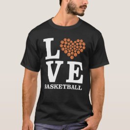 Camiseta Amor Basquetebol - Coração por Bolas
