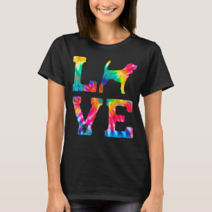 Camiseta Amor Beagle Tie Dye Dog Mãe Pai