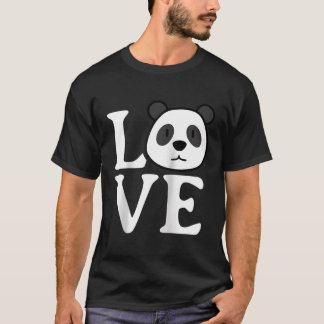 Camiseta Amor Bear Panda Bear Panda Baseball