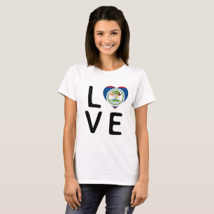 Camiseta Amor - Belize Flag