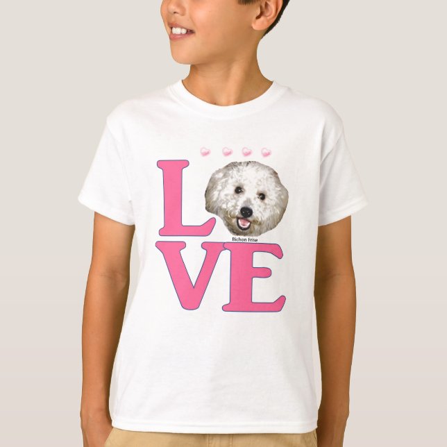 Camiseta AMOR Bichon Frise (Frente)