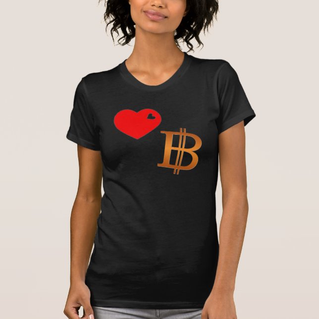 Camiseta Amor Bitcoin (Frente)