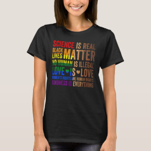 Camiseta Amor Bondade Ciência Negra Vive Lgbt Igualdade
