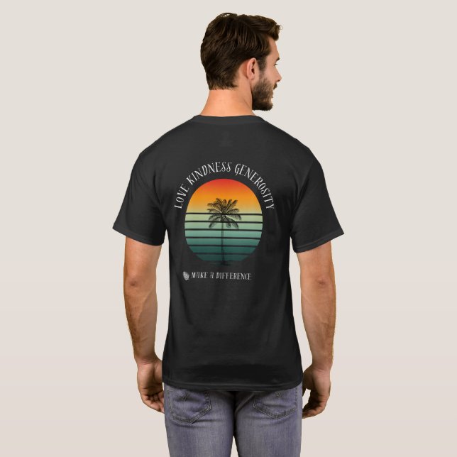 Camiseta Amor, bondade, generosidade - Víblias de Verão sur (Parte Traseira Completa)