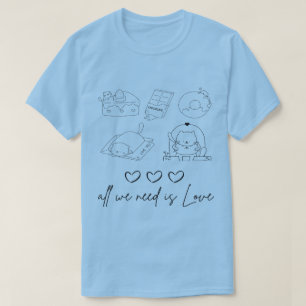 Camiseta Amor bonito de kawaii