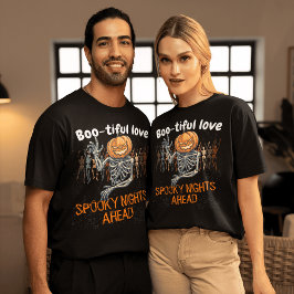 Camiseta Amor Bonito: Halloween de Casal Único