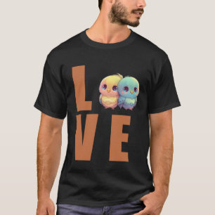 Camiseta Amor Budgie Mãe Budgerigar Periquito Pássaro 26