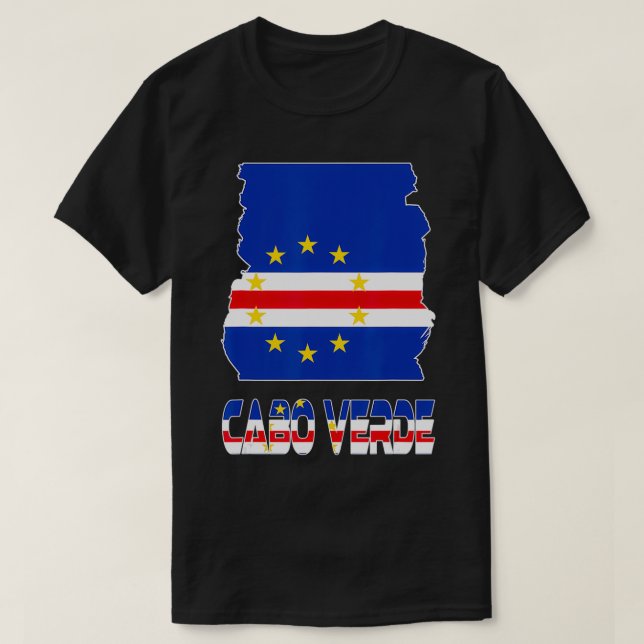 Camiseta Amor Cabo Babo Verde com Orgulho de Bandeira de Ca (Frente do Design)