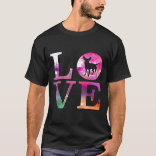 Camiseta Amor Cachorro Chihuahua Cachorro Rosa Colorida Mãe