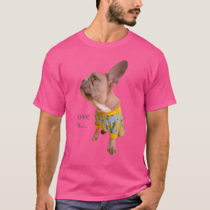 Camiseta Amor Cachorro Francês Francês Mãe Pai Cachorro Cac