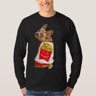 Camiseta Amor Cachorro Francês Francês Mãe Pai Cachorro Cac