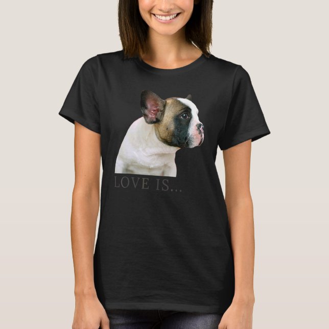 Camiseta Amor Cachorro Francês Francês Mãe Pai Cachorro Cac (Frente)