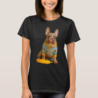 Camiseta Amor Cachorro Francês Francês Mãe Pai Cachorro Cac