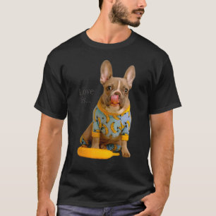 Camiseta Amor Cachorro Francês Francês Mãe Pai Cachorro Cac
