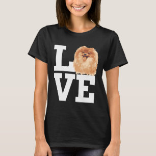 Camiseta Amor Cachorro Pomerano Cachorro Pomeraniano Cachor