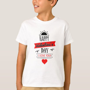 Camiseta Amor Casais do coração Dia de os namorados Bonito 