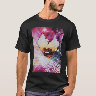 Camiseta Amor Cercado  Los Angeles Estética Vaporwave Glitc