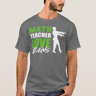 Camiseta Amor Cérebro Matemático ou Presente Divertido de M