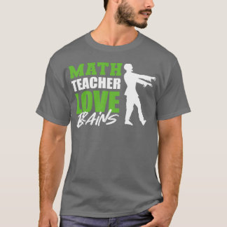 Camiseta Amor Cérebro Matemático ou Presente Divertido de M