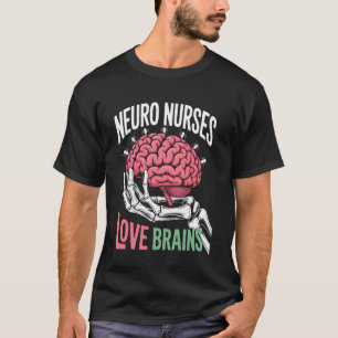 Camiseta Amor Cérebros Neuro Enfermeiras Neurologia Neuro E