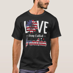 Camiseta Amor Chamado Vovó Cóta Sunflower American