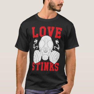 Camiseta Amor Cheira a Solteiro Humor no Dia dos Namorados