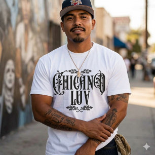 Camiseta Amor Chicano personalizado com Nome