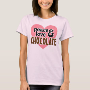 Camiseta Amor & chocolate da paz