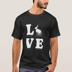 Camiseta AMOR Coelho de Domingo de Páscoa Feliz Senhoras Mu
