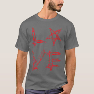 Camiseta AMOR com a família Pentagram