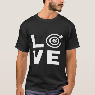 Camiseta Amor com Alvo Arqueiro de Bullseye Archery Light