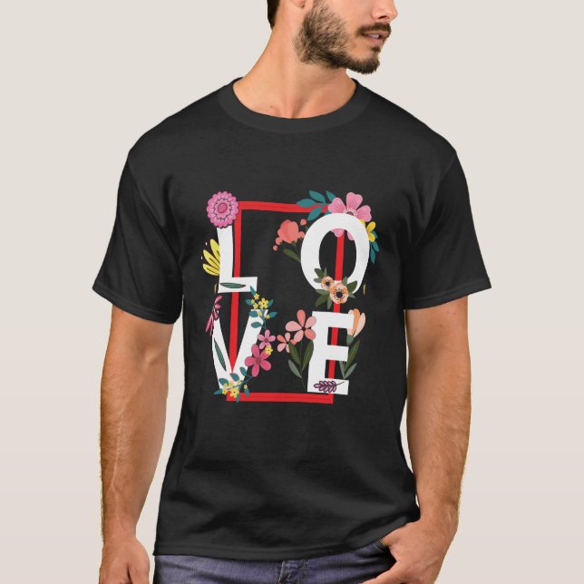 Camiseta Amor com Camadas Flores (Frente)