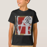 AMOR com caráter chinês